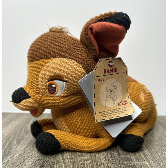 Disney Other - New! Disney Parks Bambi Knit Plush Limited Release Cozy Knits Crochet Plush Rare
